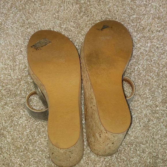 K Jacques St Tropez Cork Wedge Heel Sandals France 37 - Picture 6 of 6